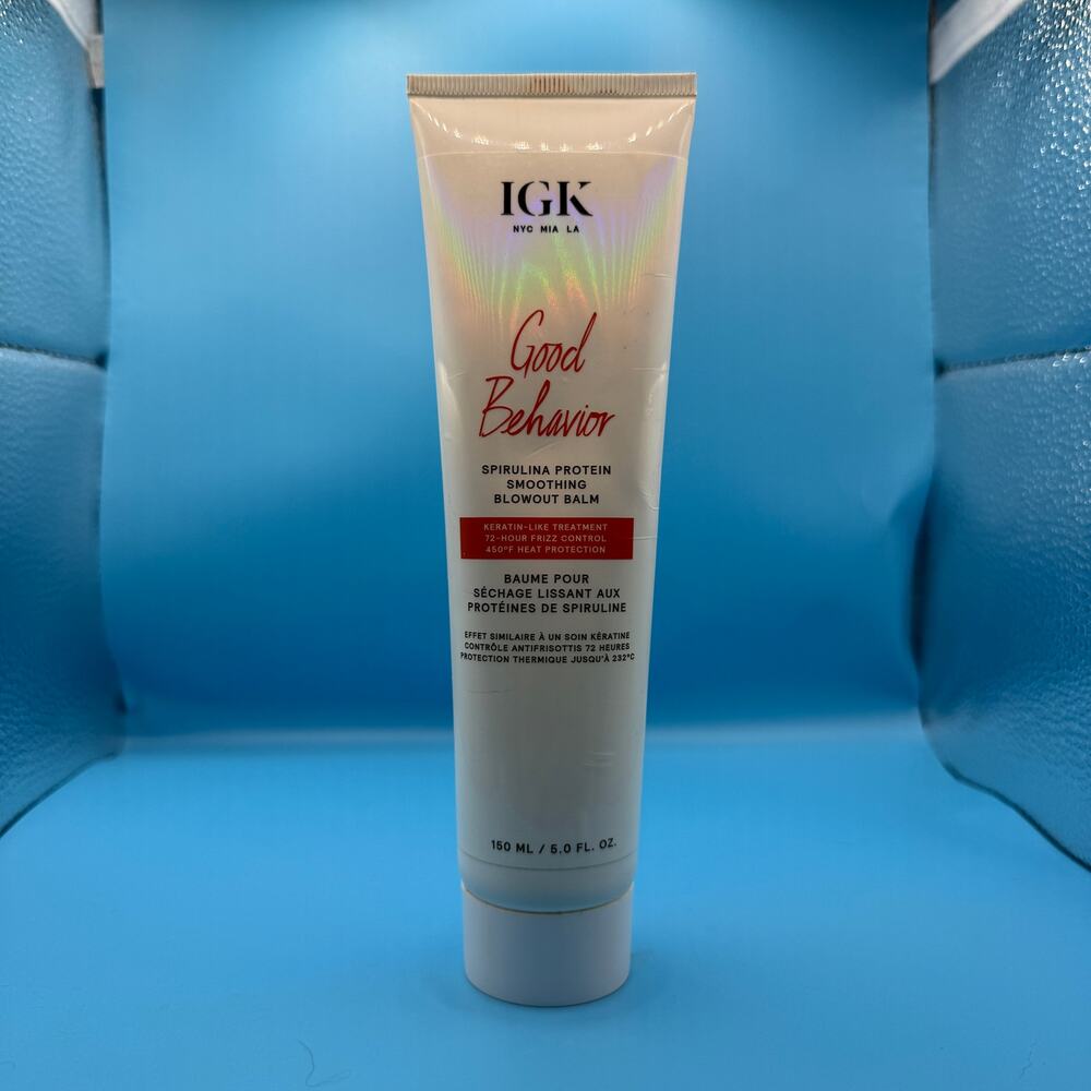 IGK Good Behavior Spirulina Protein Smoothing Blowout Balmm